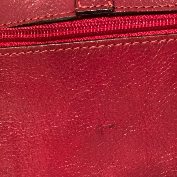 Luisa Red leather small crossbody bag - Picture 10 of 12
